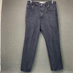 Arizona Jean Co. Mens Size 36x32 Black Relaxed Fit Denim Jeans 100% Cotton